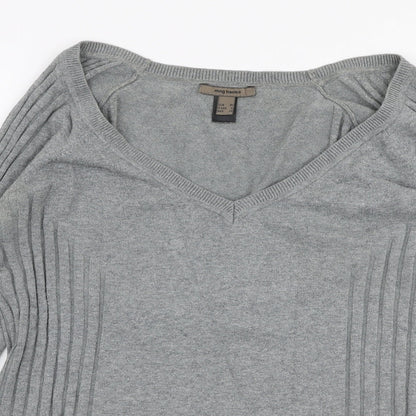 Womens UK Size XL MNG Grey Pullover Jumper