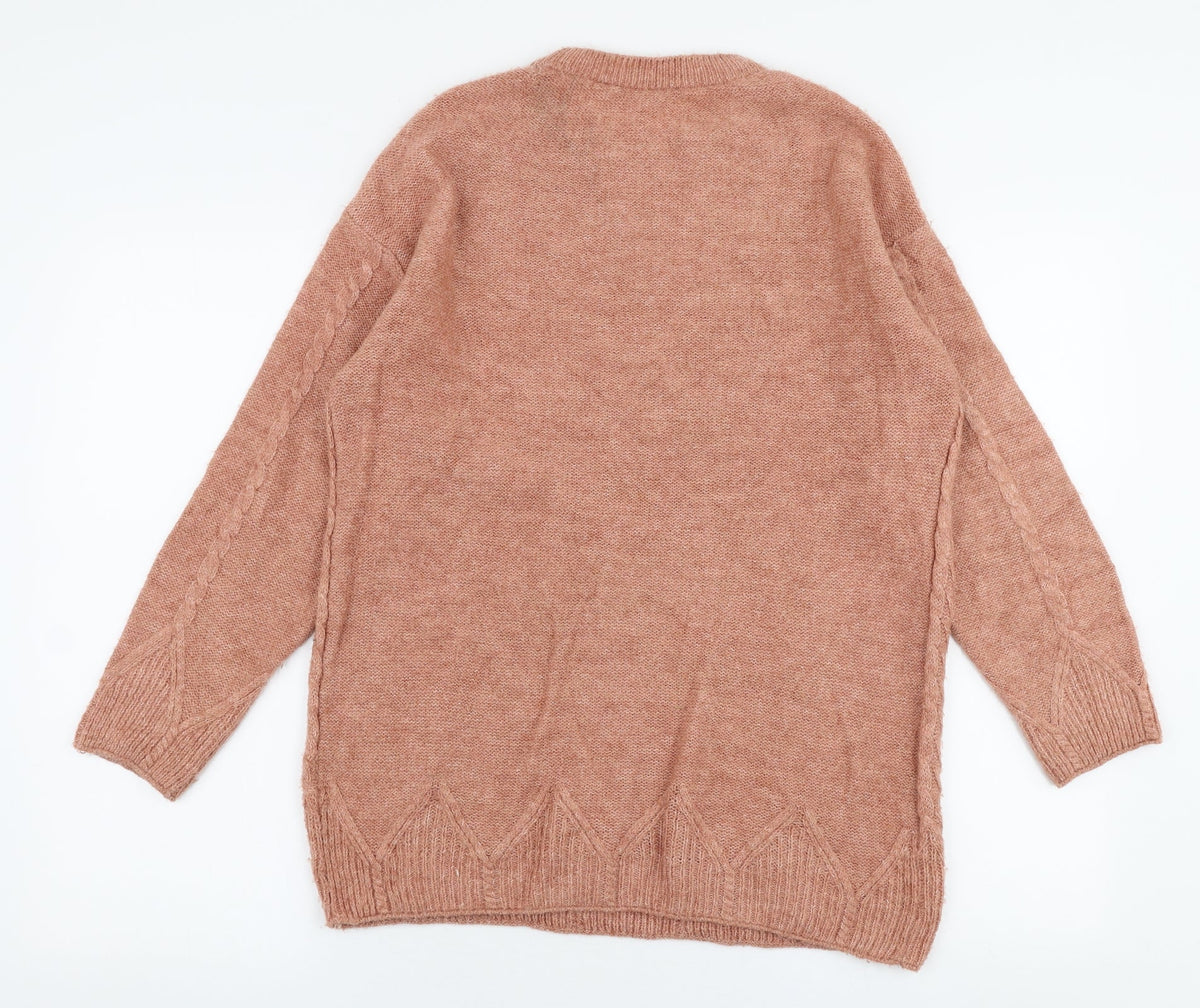 Womens UK Size S George Brown Pullover Jumper