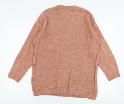 Womens UK Size S George Brown Pullover Jumper