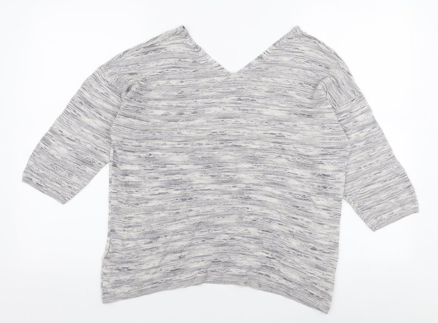 Womens UK Size 14 Marks and Spencer Grey Pullover Jumper