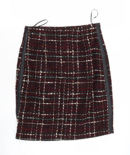 Limited Edition Womens Brown  Acrylic A-Line Skirt Size 8