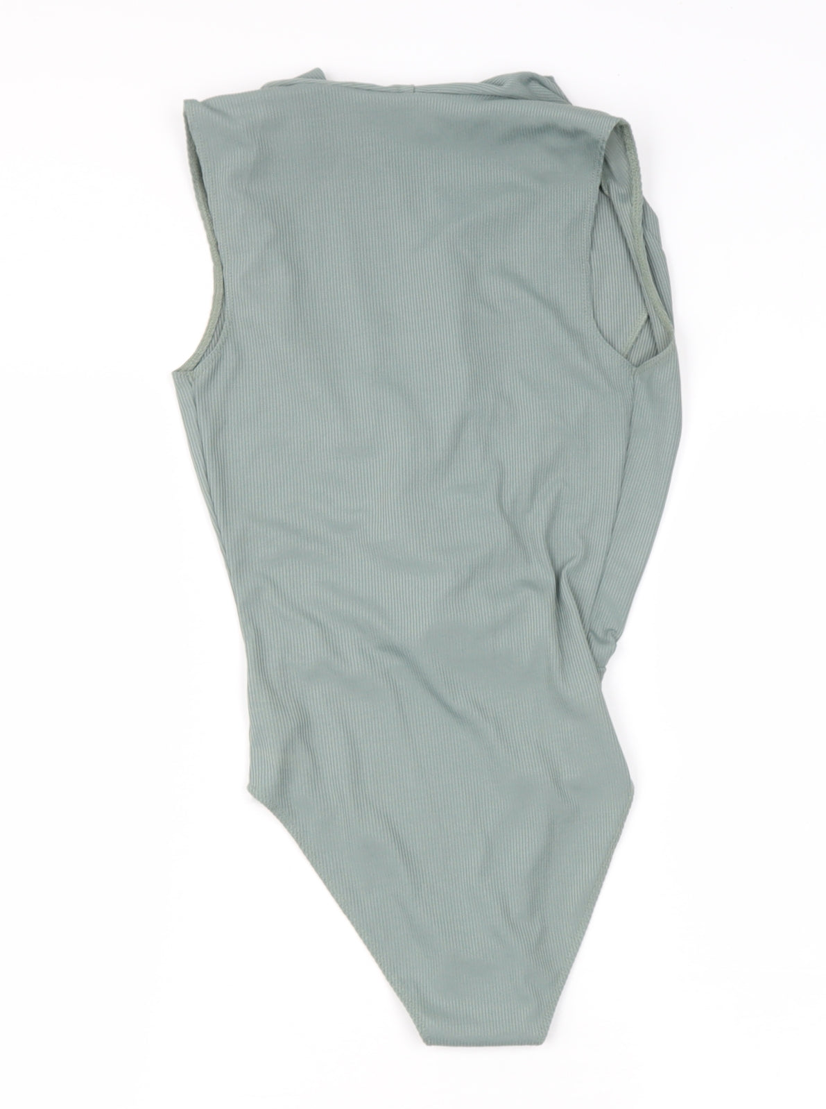Womens UK Size 4 Topshop Green Basic T-Shirt