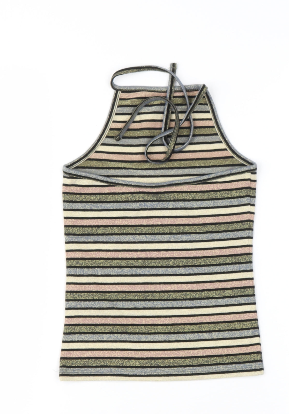 Womens UK Size 4 Topshop Multicoloured Basic Tank