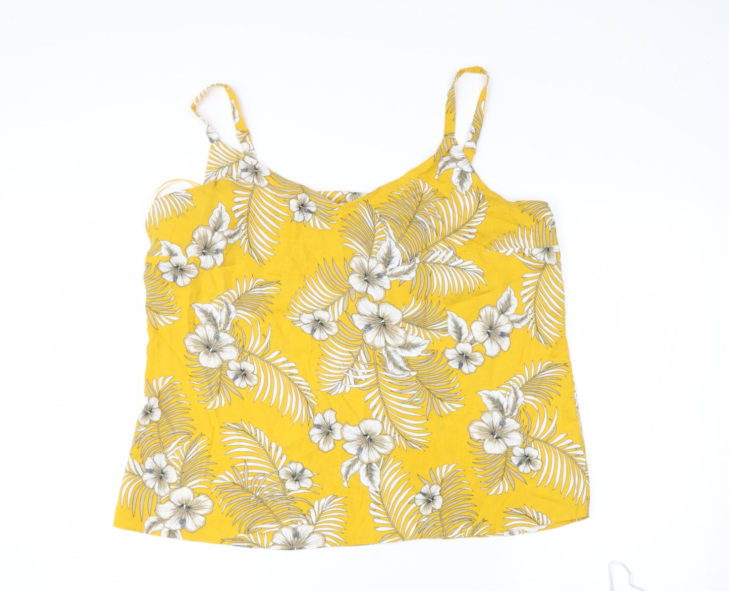 Womens UK Size 18 tesco Yellow Camisole Blouse