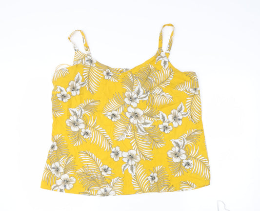 Womens UK Size 18 tesco Yellow Camisole Blouse