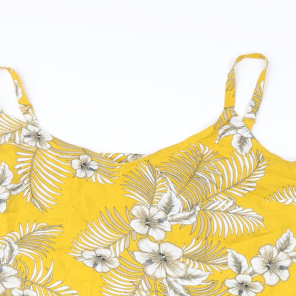 Womens UK Size 18 tesco Yellow Camisole Blouse