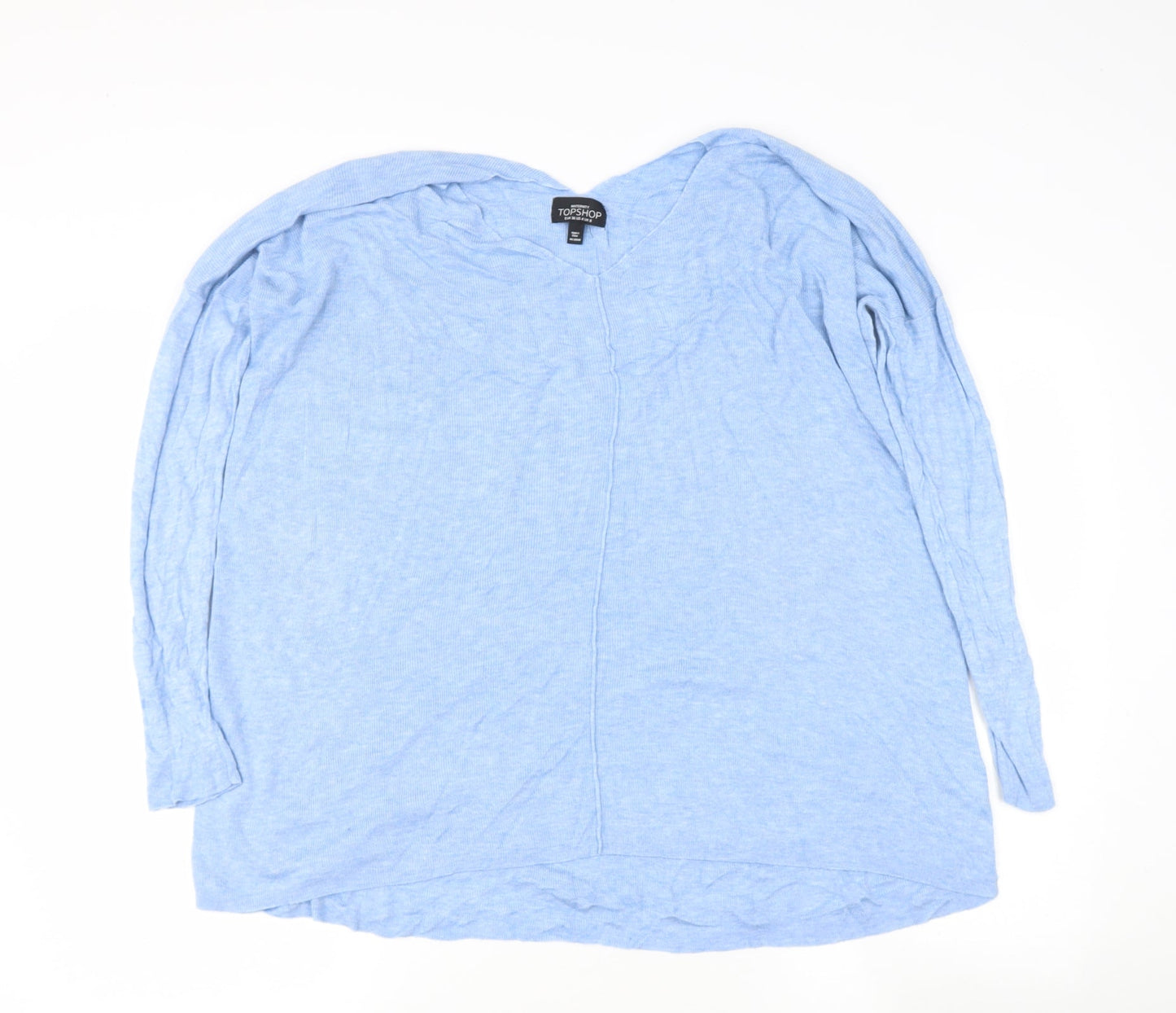 Womens UK Size 8 Topshop Blue Pullover Jumper