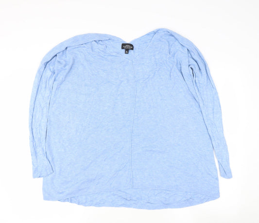 Womens UK Size 8 Topshop Blue Pullover Jumper