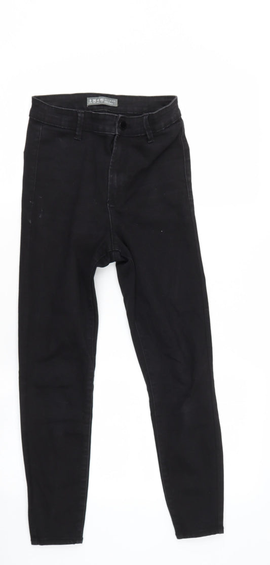 Womens UK Size 8 Denim and Co Regular Fit Mom Black Jeans