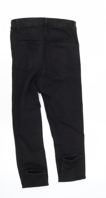 Womens UK Size 8 Denim and Co Regular Fit Mom Black Jeans