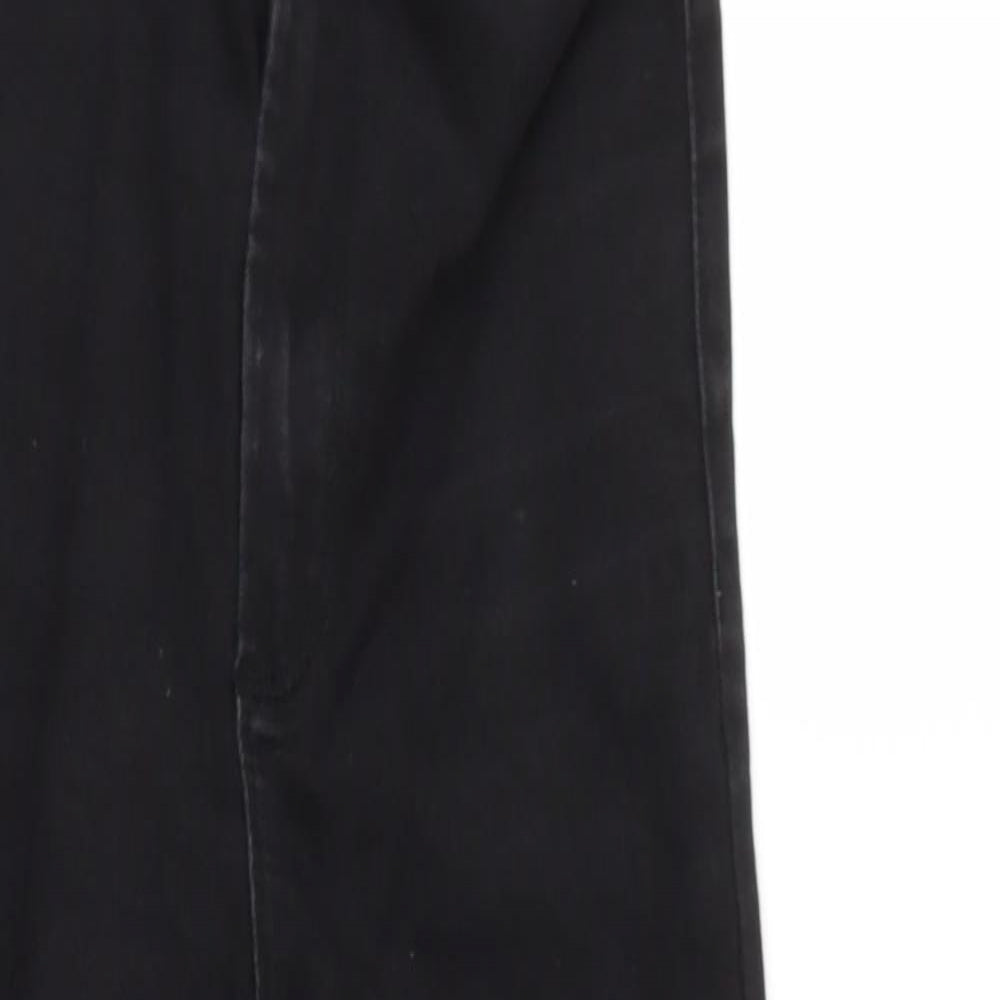 Womens UK Size 8 Denim and Co Regular Fit Mom Black Jeans
