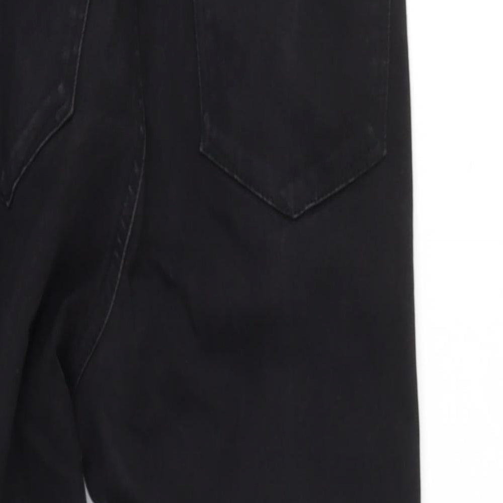 Womens UK Size 8 Denim and Co Regular Fit Mom Black Jeans