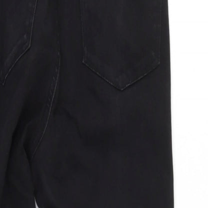 Womens UK Size 8 Denim and Co Regular Fit Mom Black Jeans