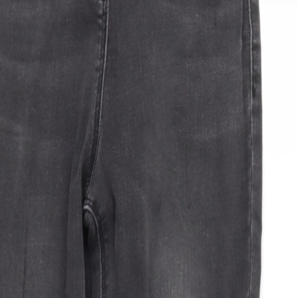 NEXT Girls Grey  Cotton Skinny Jeans Size 12 Years  Regular