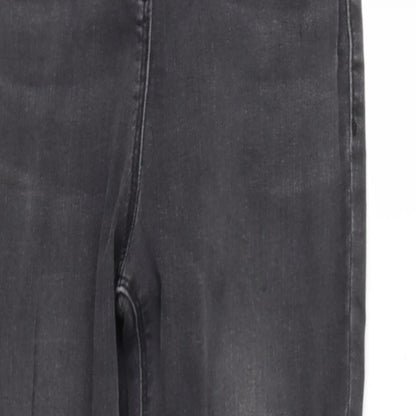 NEXT Girls Grey  Cotton Skinny Jeans Size 12 Years  Regular