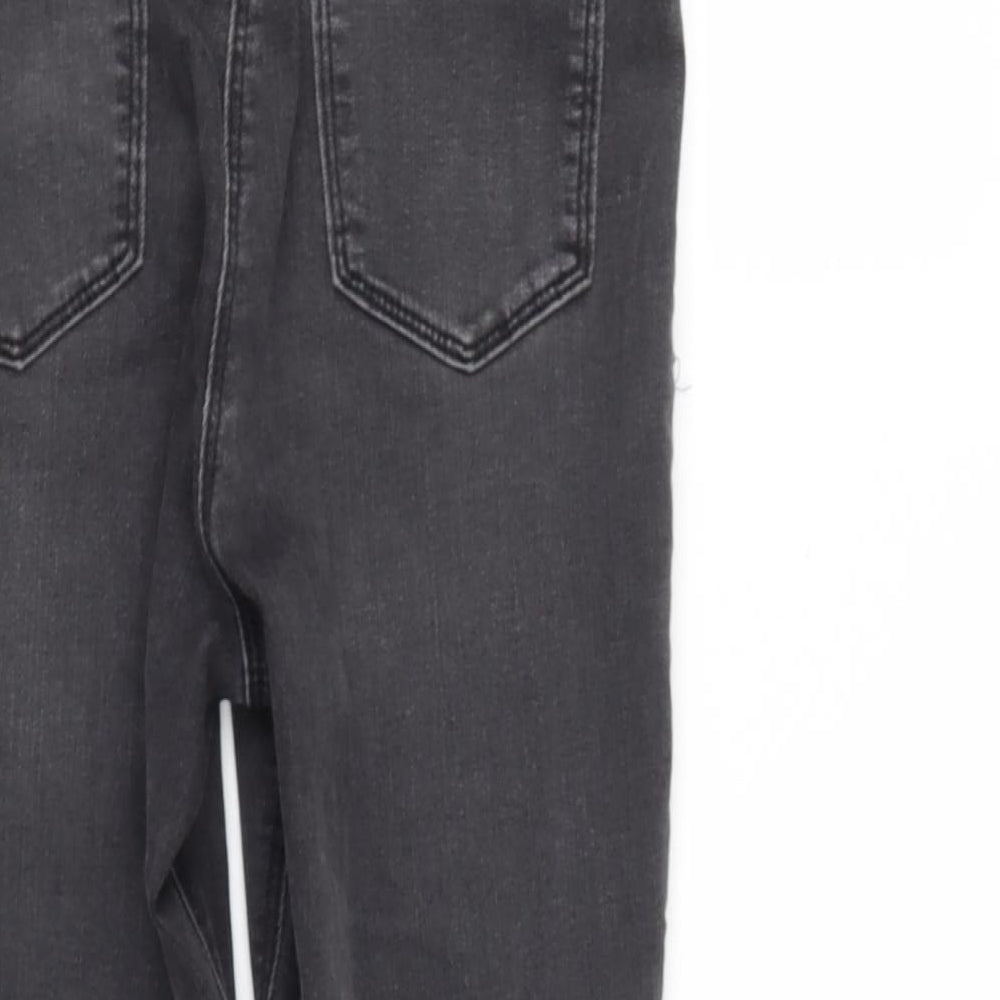 NEXT Girls Grey  Cotton Skinny Jeans Size 12 Years  Regular
