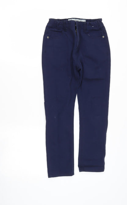 Denim & Co. Girls Blue  Cotton Skinny Jeans Size 9-10 Years  Regular