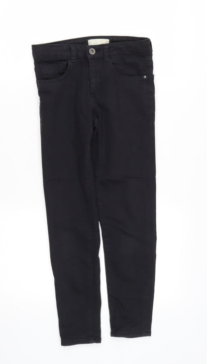 Zara Girls Black  Polyester Skinny Jeans Size 9 Months  Regular