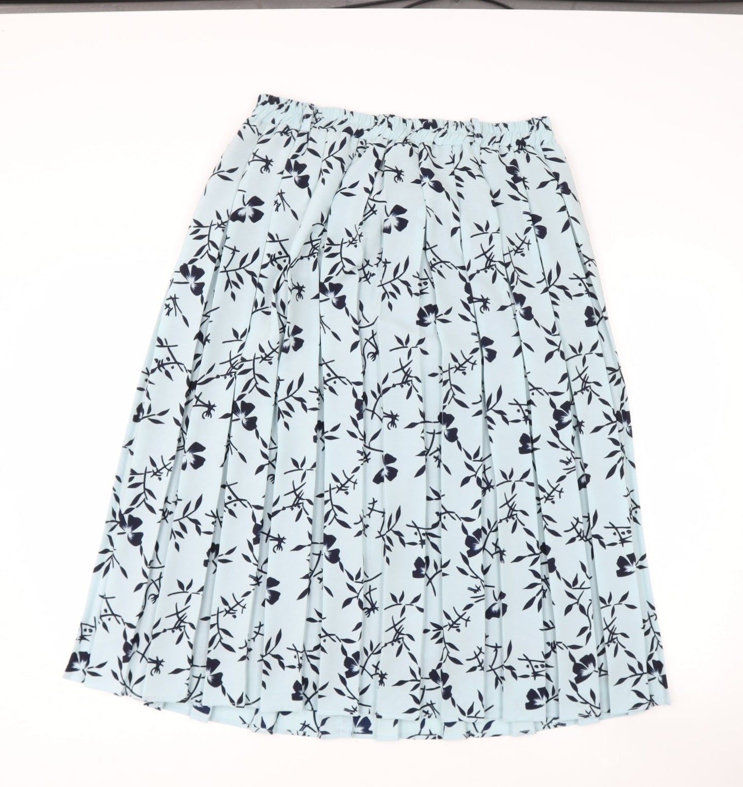 PREWOEN Womens Green Floral Polyester Flare Skirt Size 2XL