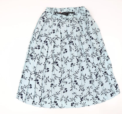 PREWOEN Womens Green Floral Polyester Flare Skirt Size 2XL