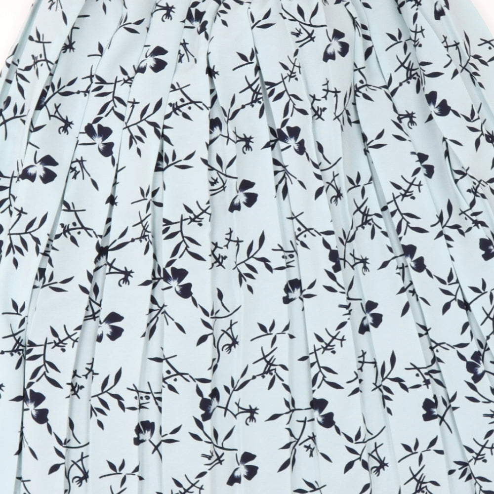 PREWOEN Womens Green Floral Polyester Flare Skirt Size 2XL