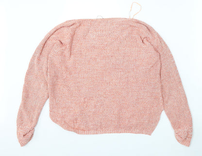 Womens UK Size S Marks and Spencer Red Pullover Jumper