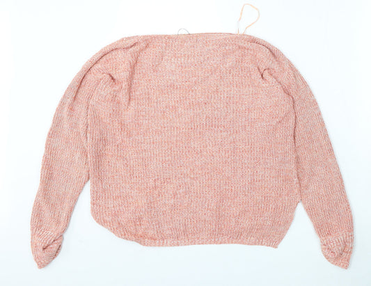 Womens UK Size S Marks and Spencer Red Pullover Jumper