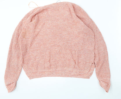 Womens UK Size S Marks and Spencer Red Pullover Jumper