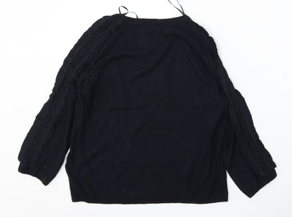 Womens UK Size 8 Marks and Spencer Blue Pullover Jumper