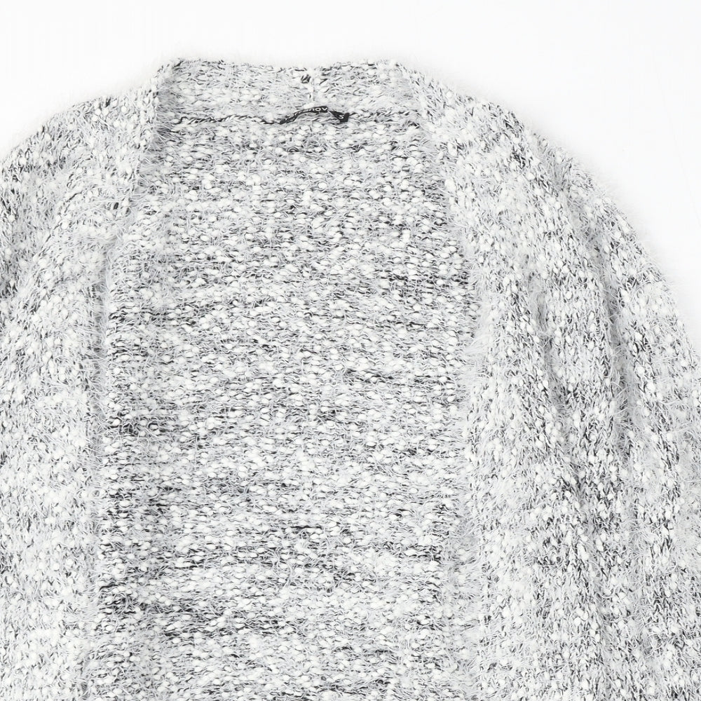 Womens UK Size S Terranova White Cardigan Jumper