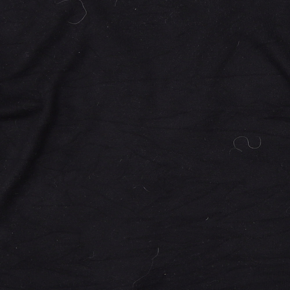 Alibi Knits Womens Black V-Neck  Acrylic Cardigan Jumper Size 10