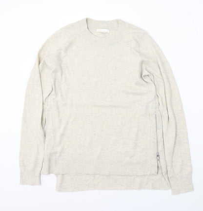 Womens UK Size XS H&M Beige Pullover Jumper