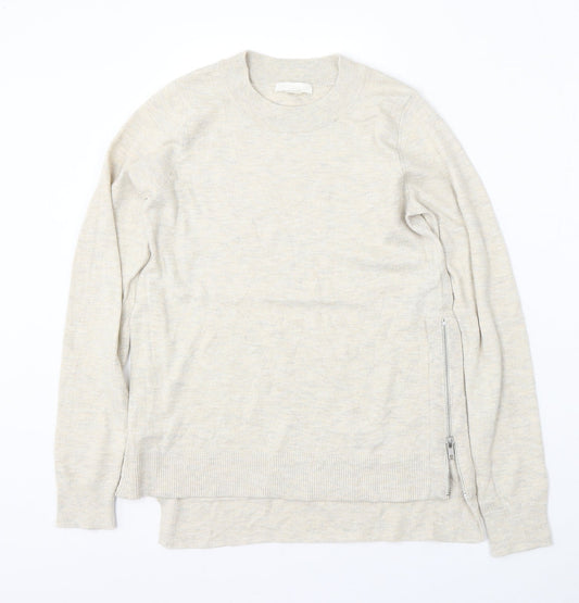 Womens UK Size XS H&M Beige Pullover Jumper