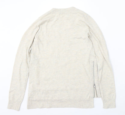 Womens UK Size XS H&M Beige Pullover Jumper