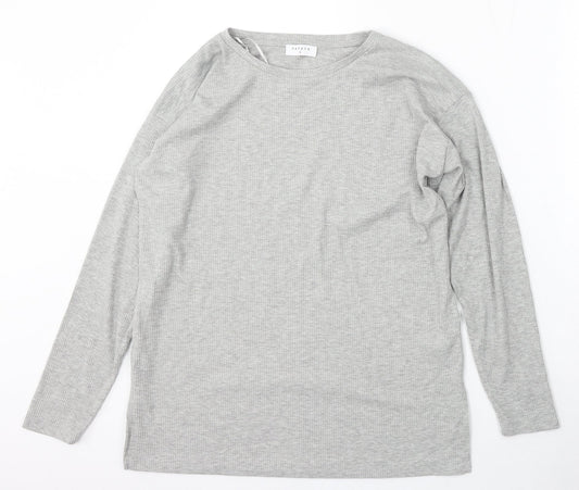 Womens UK Size S Papaya Grey Pullover Jumper