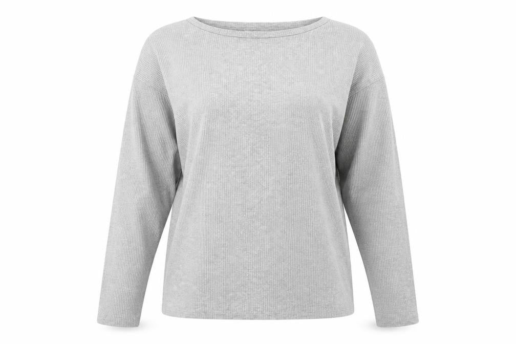 Womens UK Size S Papaya Grey Pullover Jumper