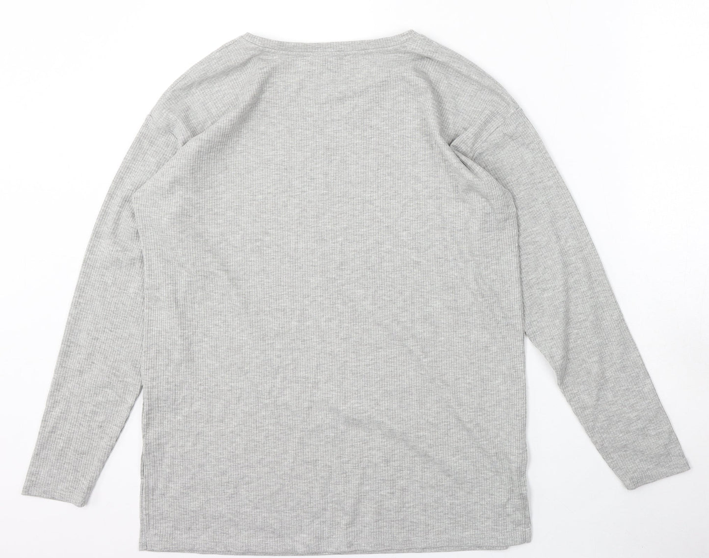 Womens UK Size S Papaya Grey Pullover Jumper