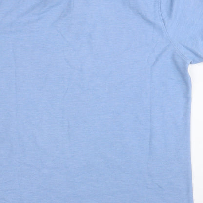 Cedar Wood State Mens Blue  Polyester  Polo Size M Collared