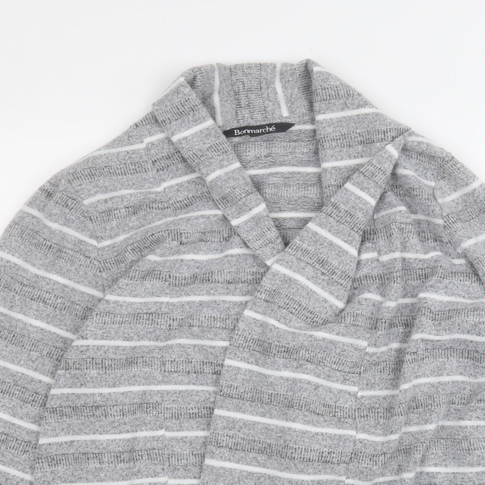 Womens UK Size 12 Bonmarché Grey Cardigan Jumper