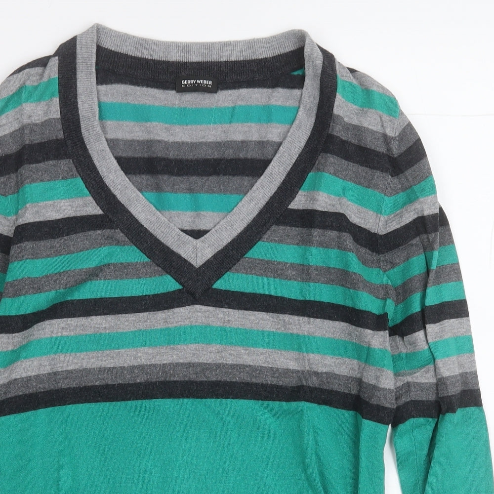 Womens UK Size 12 Gerry Weber Green Pullover Jumper