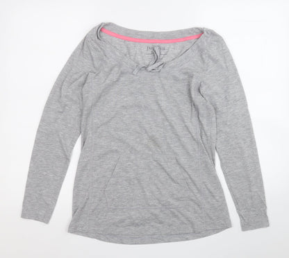 Papaya Womens Grey Round Neck  Polyester Pullover Jumper Size 8