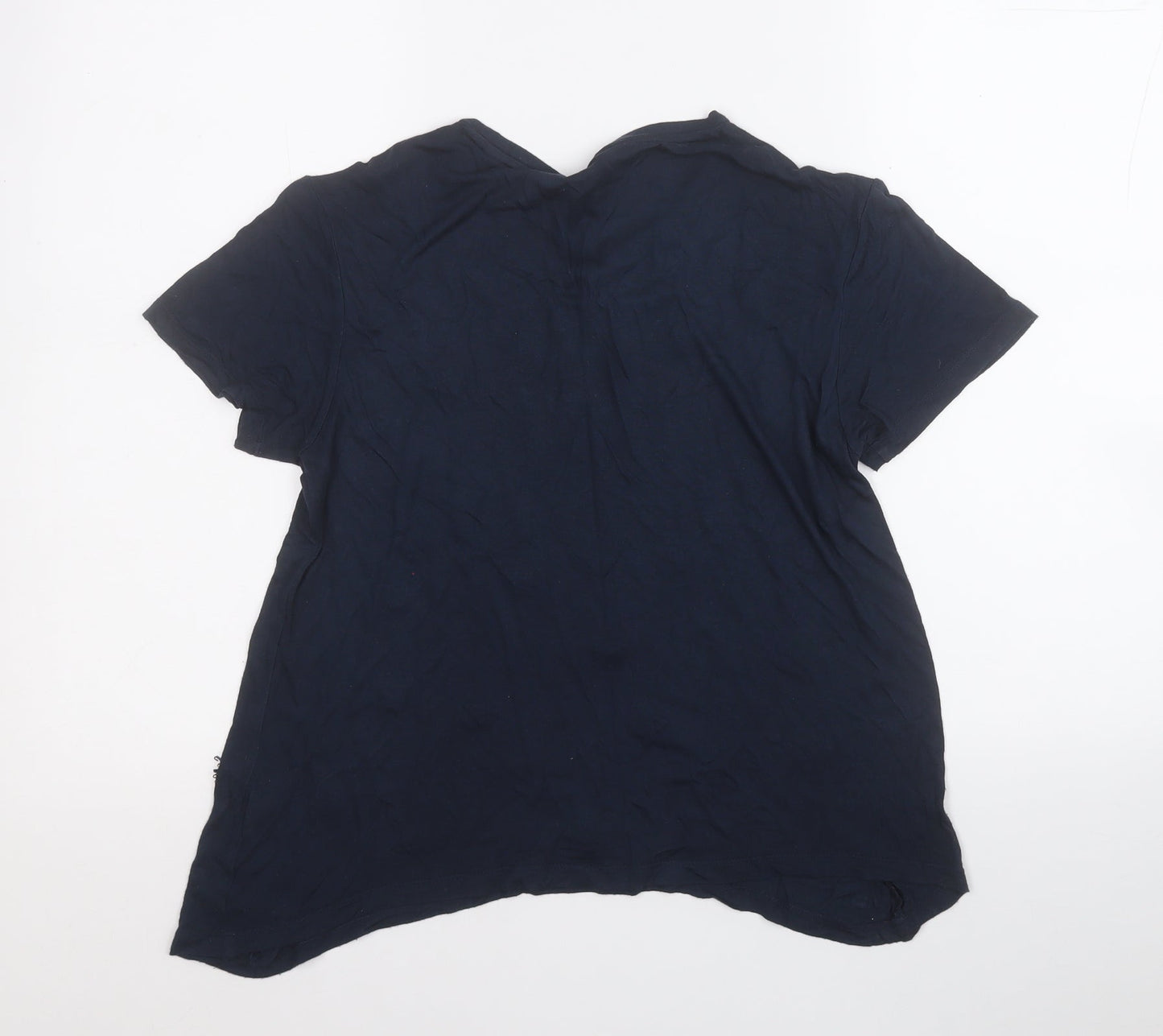 Womens UK Size 12 Jack Wills Blue Basic T-Shirt