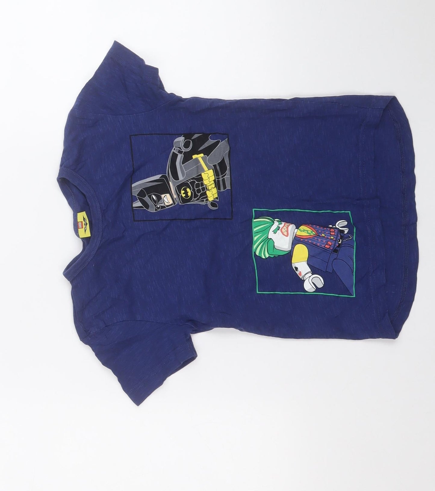 NEXT Boys Blue  Cotton Pullover T-Shirt Size 4 Years Round Neck  - Lego Batman Robin