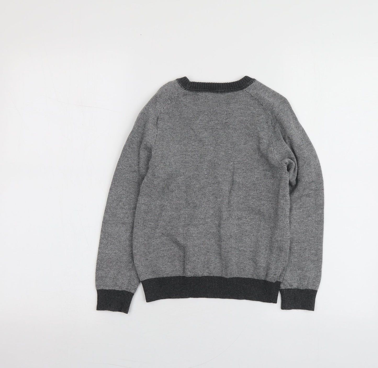 Undeniable Dudes Boys Grey Round Neck  100% Cotton Pullover Jumper Size 8 Years