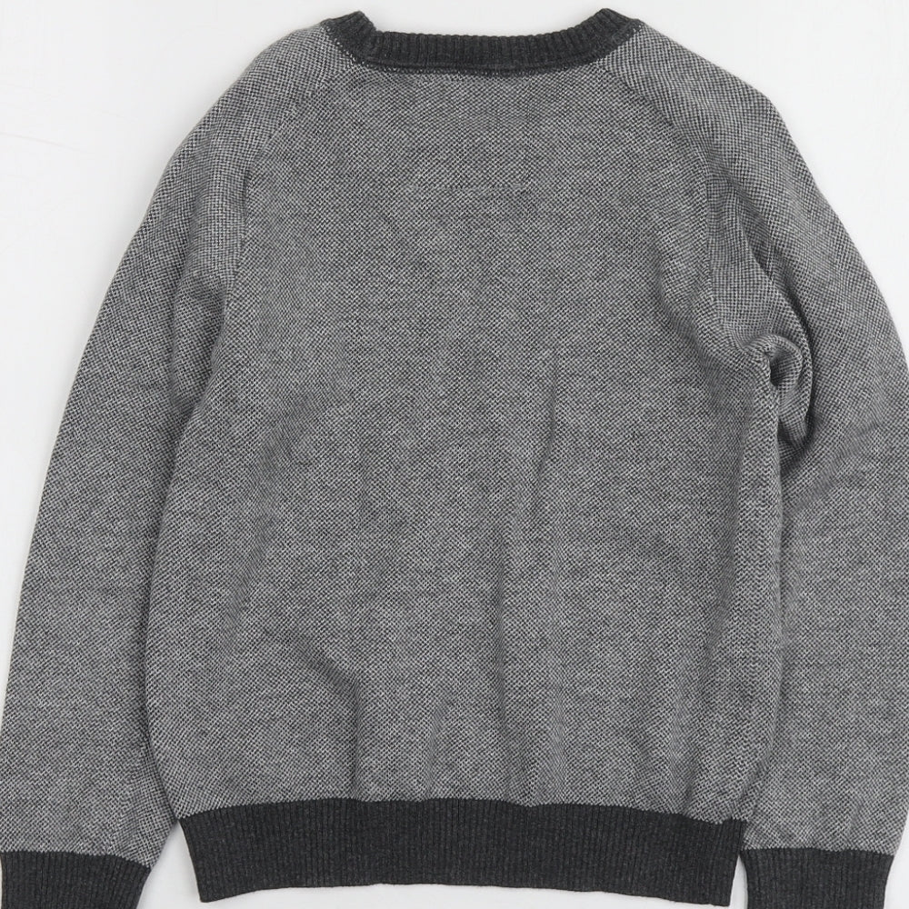 Undeniable Dudes Boys Grey Round Neck  100% Cotton Pullover Jumper Size 8 Years
