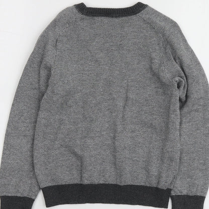 Undeniable Dudes Boys Grey Round Neck  100% Cotton Pullover Jumper Size 8 Years