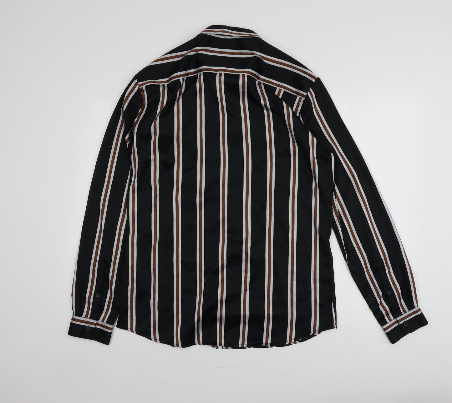 Womens UK Size L River Island Black Basic Button-Up