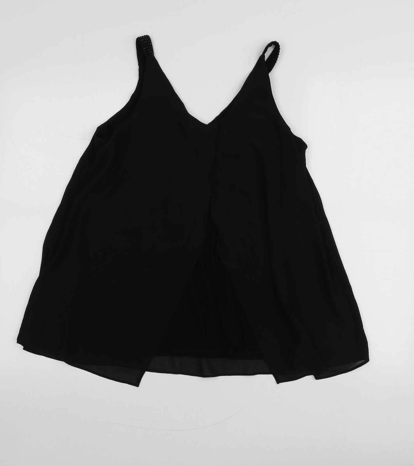 Womens UK Size 10 NEXT Black Basic Polo