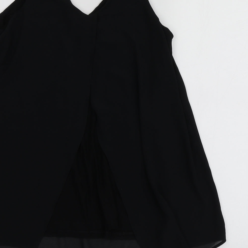 Womens UK Size 10 NEXT Black Basic Polo