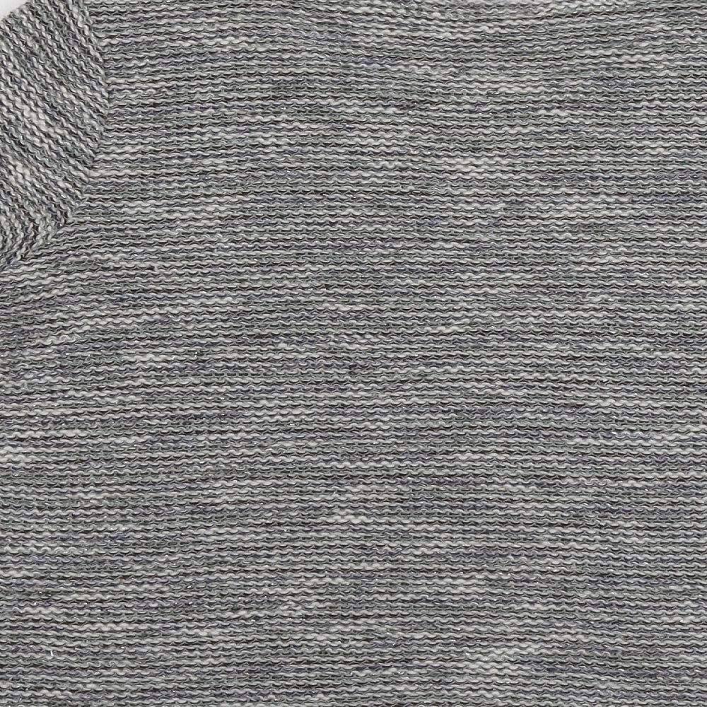 Womens UK Size M Zara Grey Basic T-Shirt